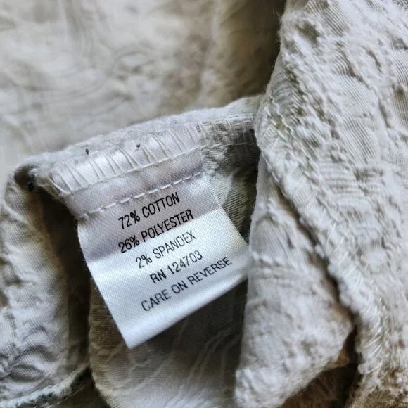 Joni B Size Small Jacket Pastel Green Purple Yellow Embroidered Button Up - Picture 6 of 6